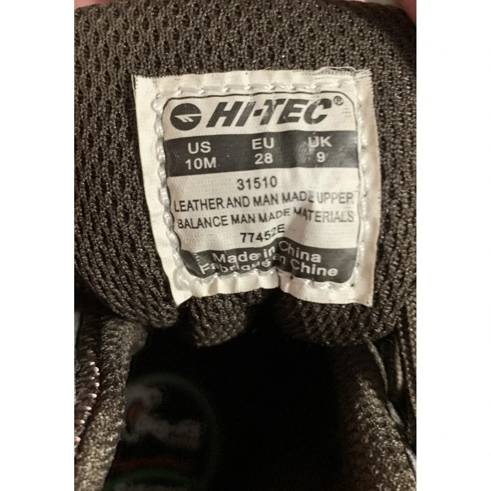 Hi-Tec Youth Brown Leather Sz 10 Hiking‎ Outdoor Boots NWOB - Picture 4 of 7